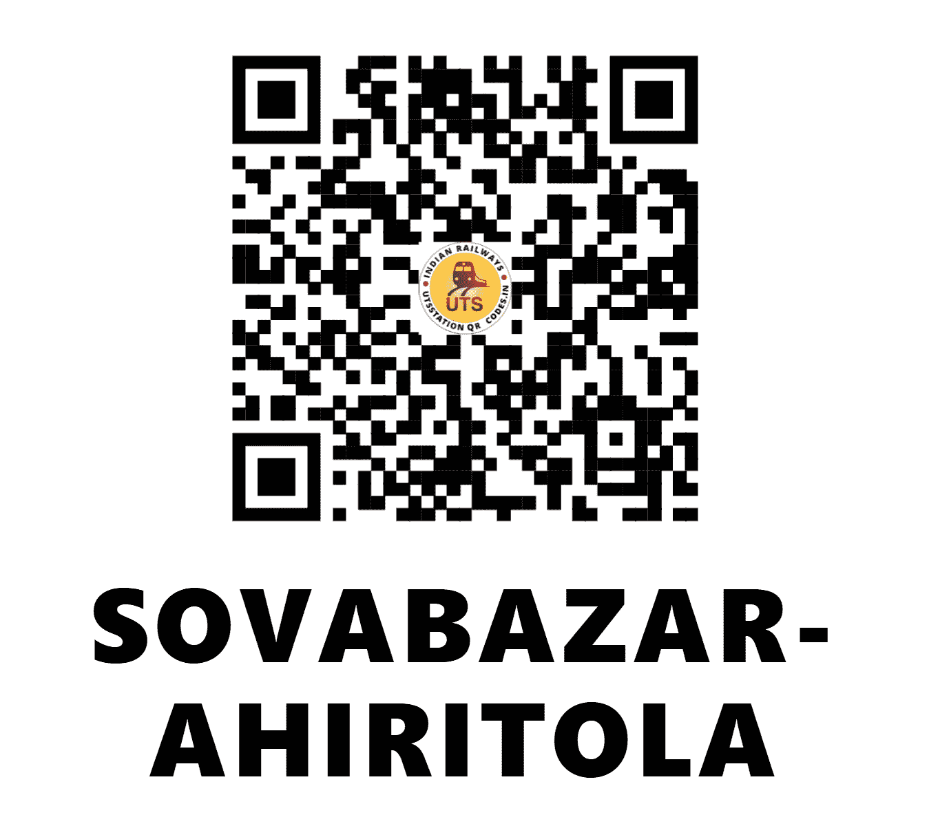 UTS QR Code for SOVABAZAR-AHIRITOLA - SOLA - ER (WEST BENGAL)